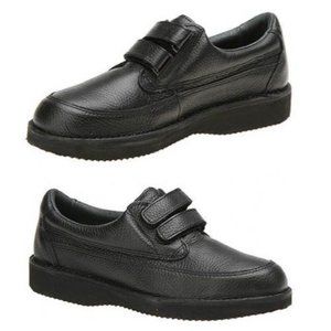 Walkabout 454 Footonic II Eva-Tech Black Leather Hook Loop Shoes Men's 12E2